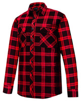 Flannelette Quilted Shirt Men's Open Front