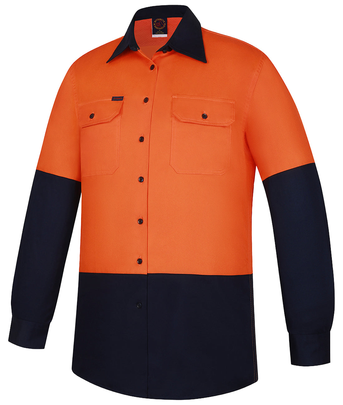Women's 2 Tone Vented Open Front L/W L/S