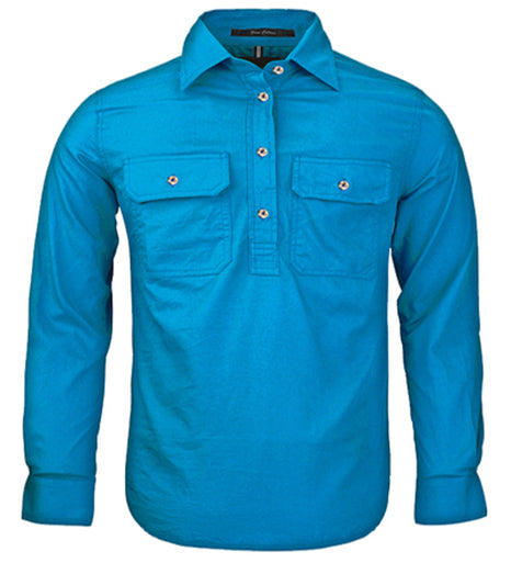 Kids Pilbara Closed Front L/S Shirt