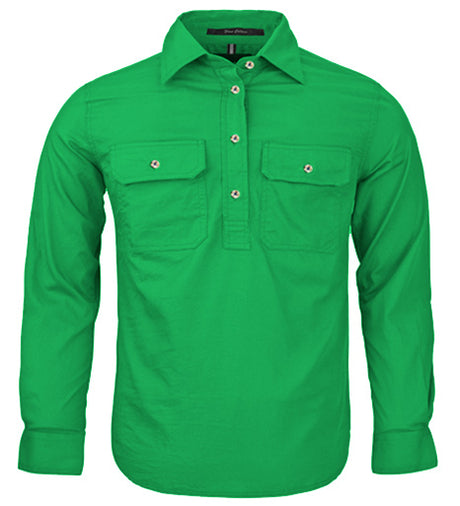 Kids Pilbara Closed Front L/S Shirt
