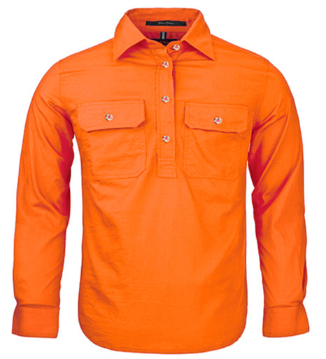 Kids Pilbara Closed Front L/S Shirt