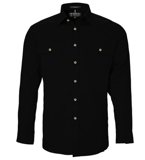Men's Pilbara Open Front L/S Shirt