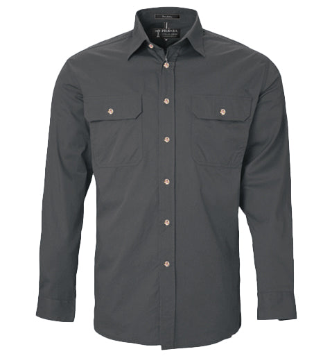 Men's Pilbara Open Front L/S Shirt