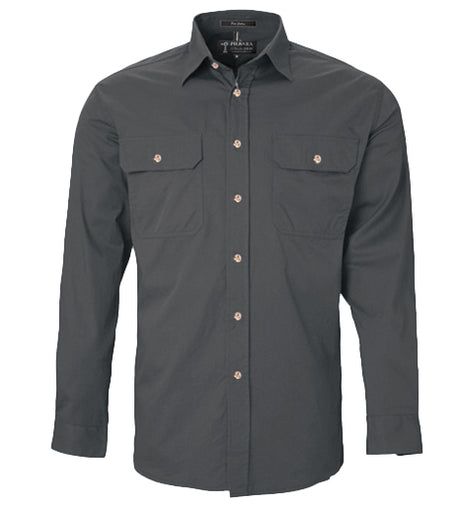 Men's Pilbara Open Front L/S Shirt