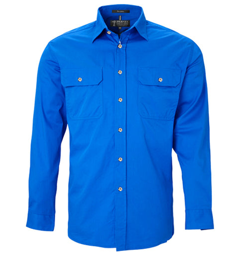Men's Pilbara Open Front L/S Shirt