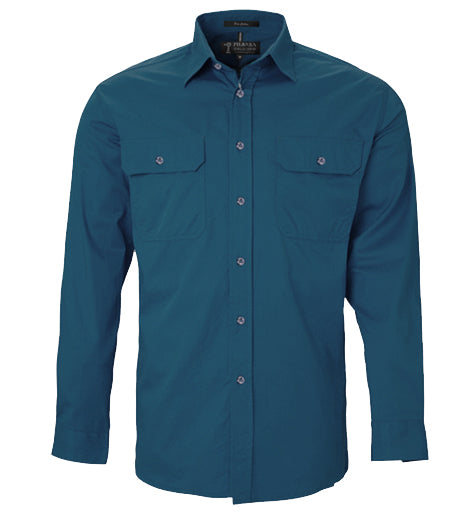 Men's Pilbara Open Front L/S Shirt