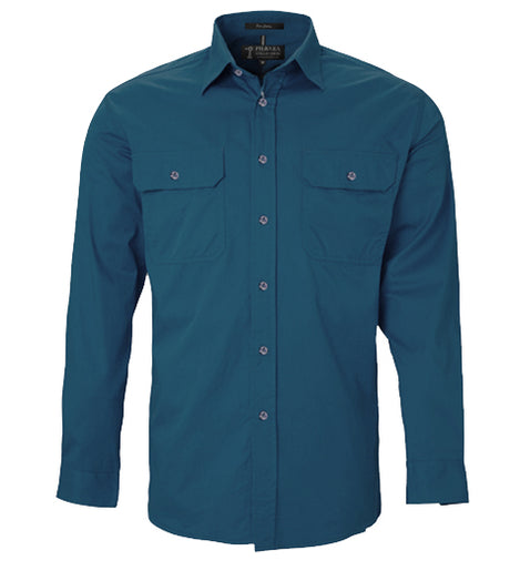 Men's Pilbara Open Front L/S Shirt