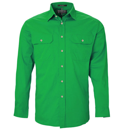 Men's Pilbara Open Front L/S Shirt