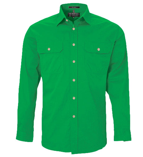 Men's Pilbara Open Front L/S Shirt