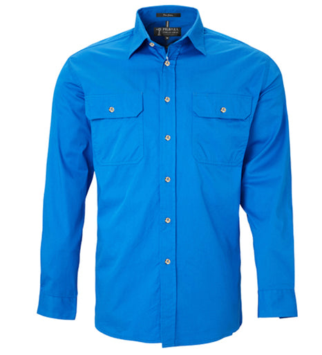 Men's Pilbara Open Front L/S Shirt