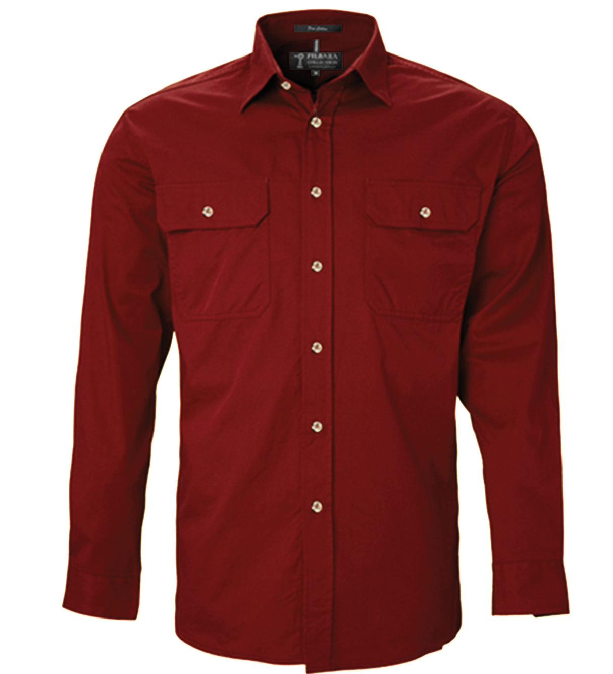 Men's Pilbara Open Front L/S Shirt