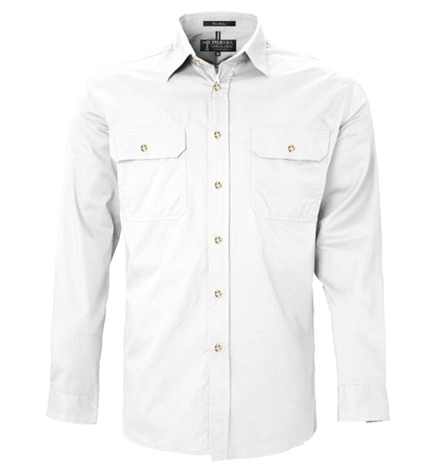 Men's Pilbara Open Front L/S Shirt