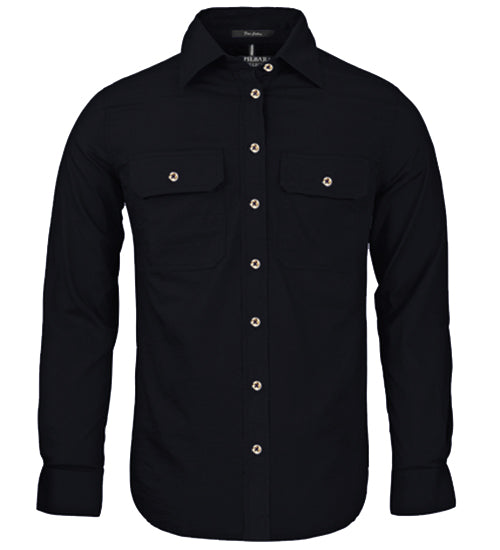 Women's Pilbara Open Front L/S Shirt