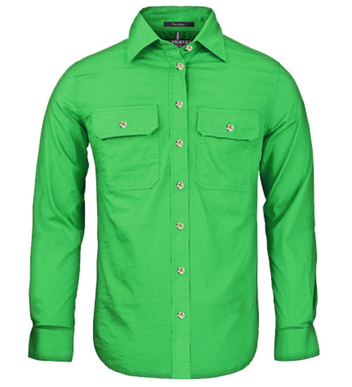 Women's Pilbara Open Front L/S Shirt