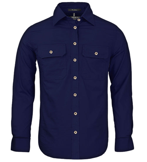 Women's Pilbara Open Front L/S Shirt