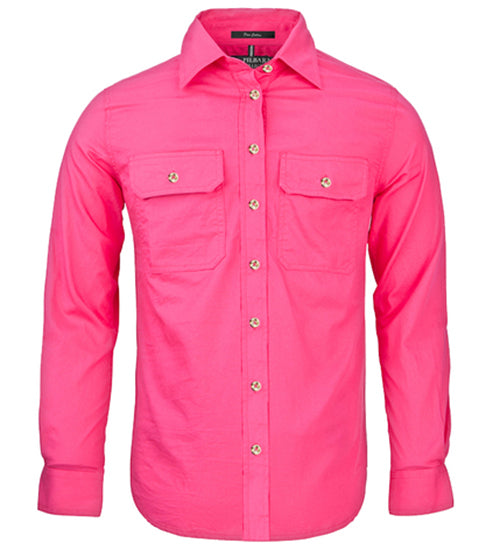 Women's Pilbara Open Front L/S Shirt