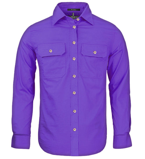 Women's Pilbara Open Front L/S Shirt