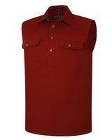 Pilbara Men's Closed Front Sleeveless Shirt