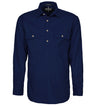 Men's Pilbara Heavy Weight Closed Front L/S Shirt French Navy