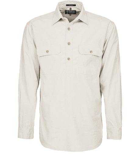 Men's Pilbara Heavy Weight Closed Front L/S Shirt