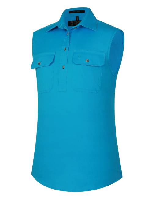 Pilbara Women's Closed Front Sleeveless Shirt