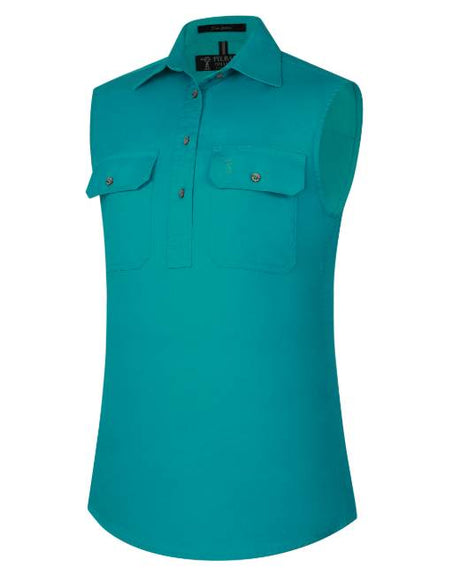 Pilbara Women's Closed Front Sleeveless Shirt