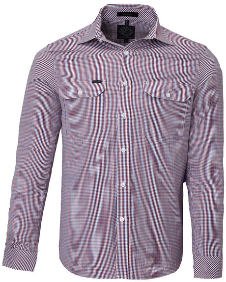Pilbara Men's L/S Shirt, Double Pockets