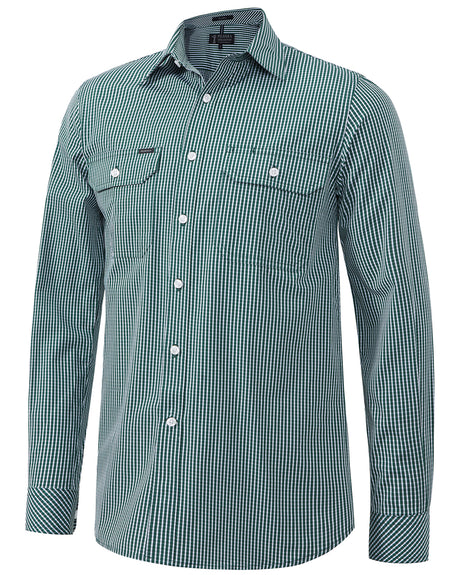 Pilbara Men's L/S Shirt, Double Pockets