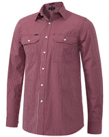 Pilbara Men's L/S Shirt, Double Pockets