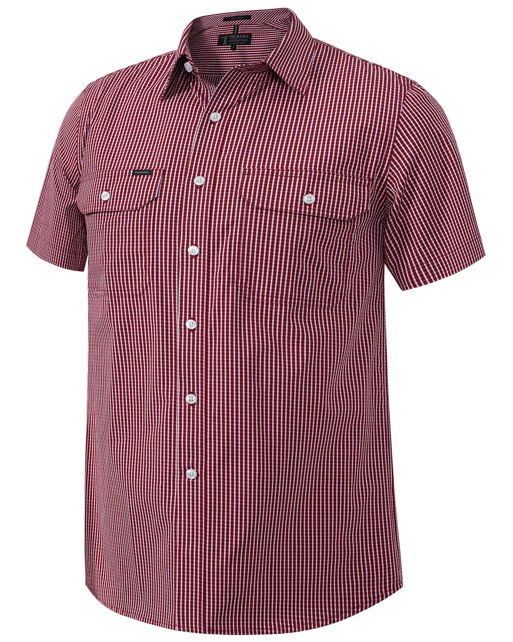 Pilbara Men's S/S Shirt, Double Pockets