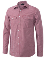 Pilbara Men's L/S Shirt, Double Pockets