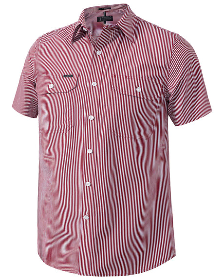 Pilbara Men's S/S Shirt, Double Pockets