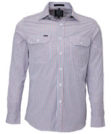 Pilbara Men's L/S Shirt, Double Pockets