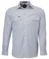 Pilbara Men's L/S Shirt, Double Pockets