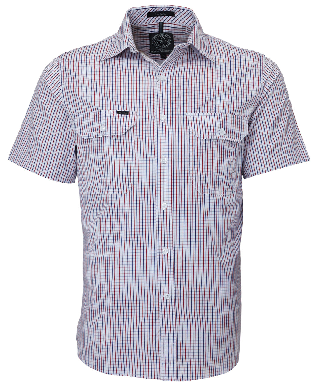 Pilbara Men's S/S Shirt, Double Pockets