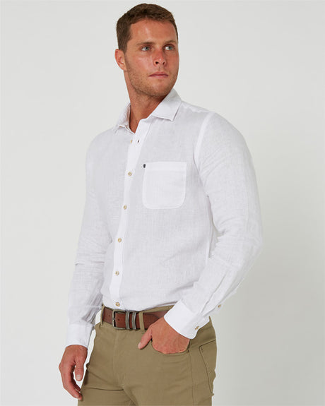 Pilbara Men's Linen L/S Shirt