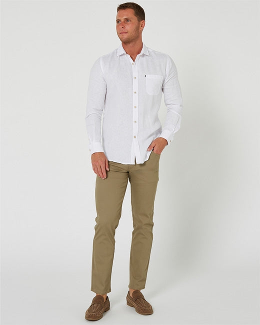 Pilbara Men's Linen L/S Shirt