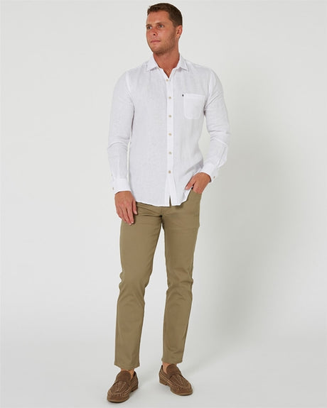 Pilbara Men's Linen L/S Shirt