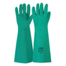 45cm Green Nitrile Gauntlet Gloves  (12 Pair)