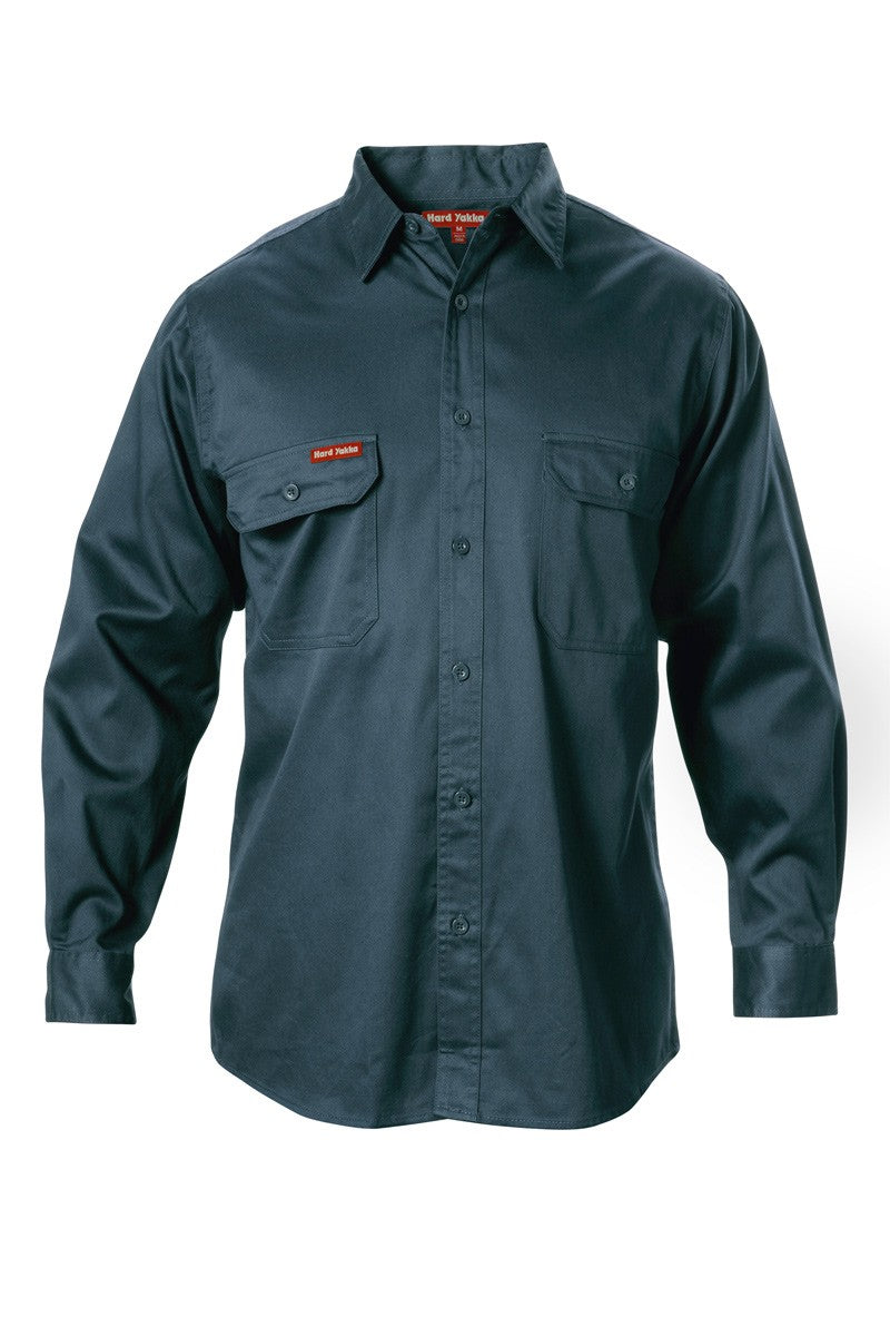 Hard Yakka Foundations Cotton Drill Long Sleeve Shirt