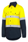 Hard Yakka Shirt Long Sleeve  2 Tone Taped Vented