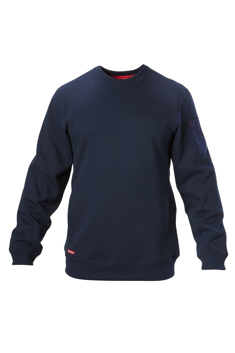 Hard Yakka Foundations  Brushed Fleece Crew Neck Jumper