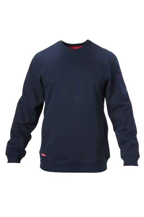 Hard Yakka Foundations  Brushed Fleece Crew Neck Jumper