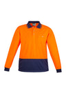 Unisex Hi Vis Basic Long Sleeve Polo