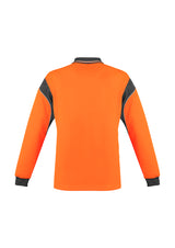 Mens Hi Vis Aztec Long Sleeve Polo