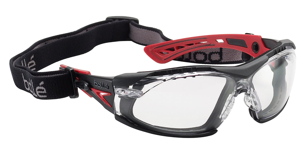 RUSH+ SEAL PLATINUM AS/AF Clear Lens - Assembled with Gasket & Strap